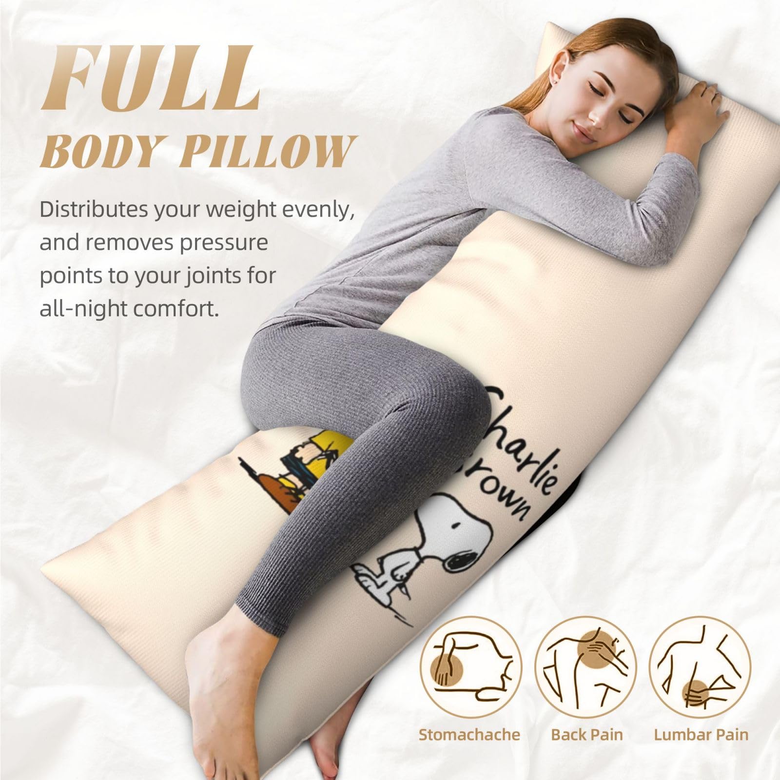 Amazon｜抱き枕カバー スヌーピー Snoopy 抱き枕 クッション